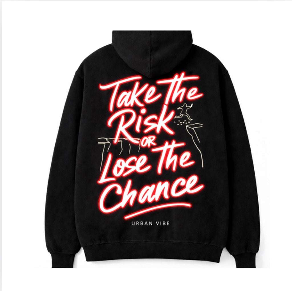 Urban Vibe - Take the Risk or Lose the Chance - Red- Hoodie