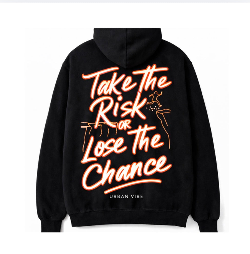 Urban Vibe - Take the Risk or Lose the Chance - Orange - Hoodie