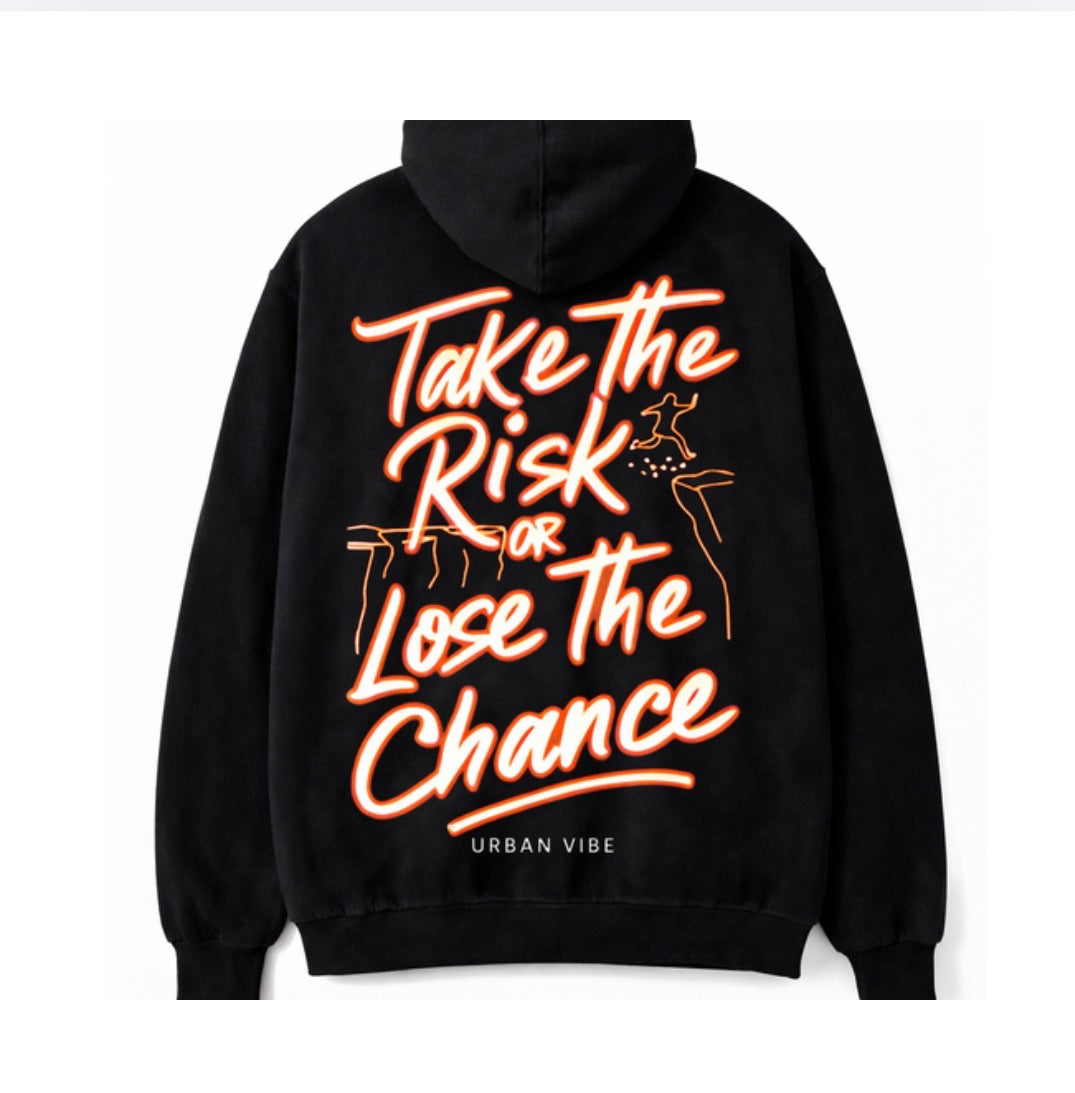 Urban Vibe - Take the Risk or Lose the Chance - Orange - Hoodie