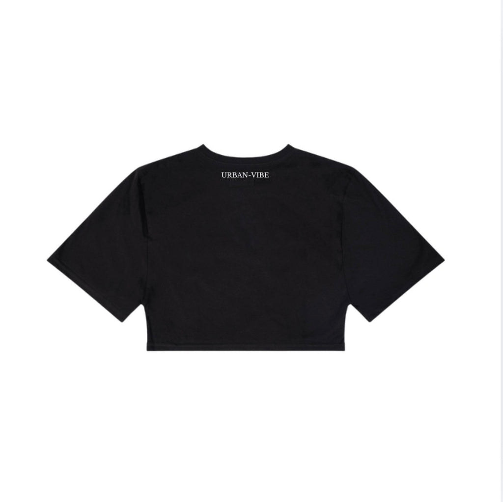 CROP-TOP BASIC - BLACK