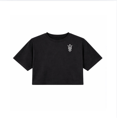 CROP-TOP BASIC - BLACK