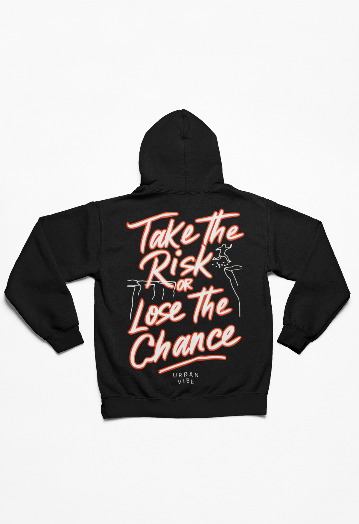 Urban Vibe - Take the Risk or Lose the Chance - Orange - Hoodie