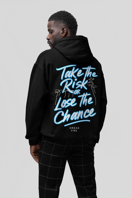 Urban Vibe - Take the Risk or Lose the Chance - Blue  - Hoodie