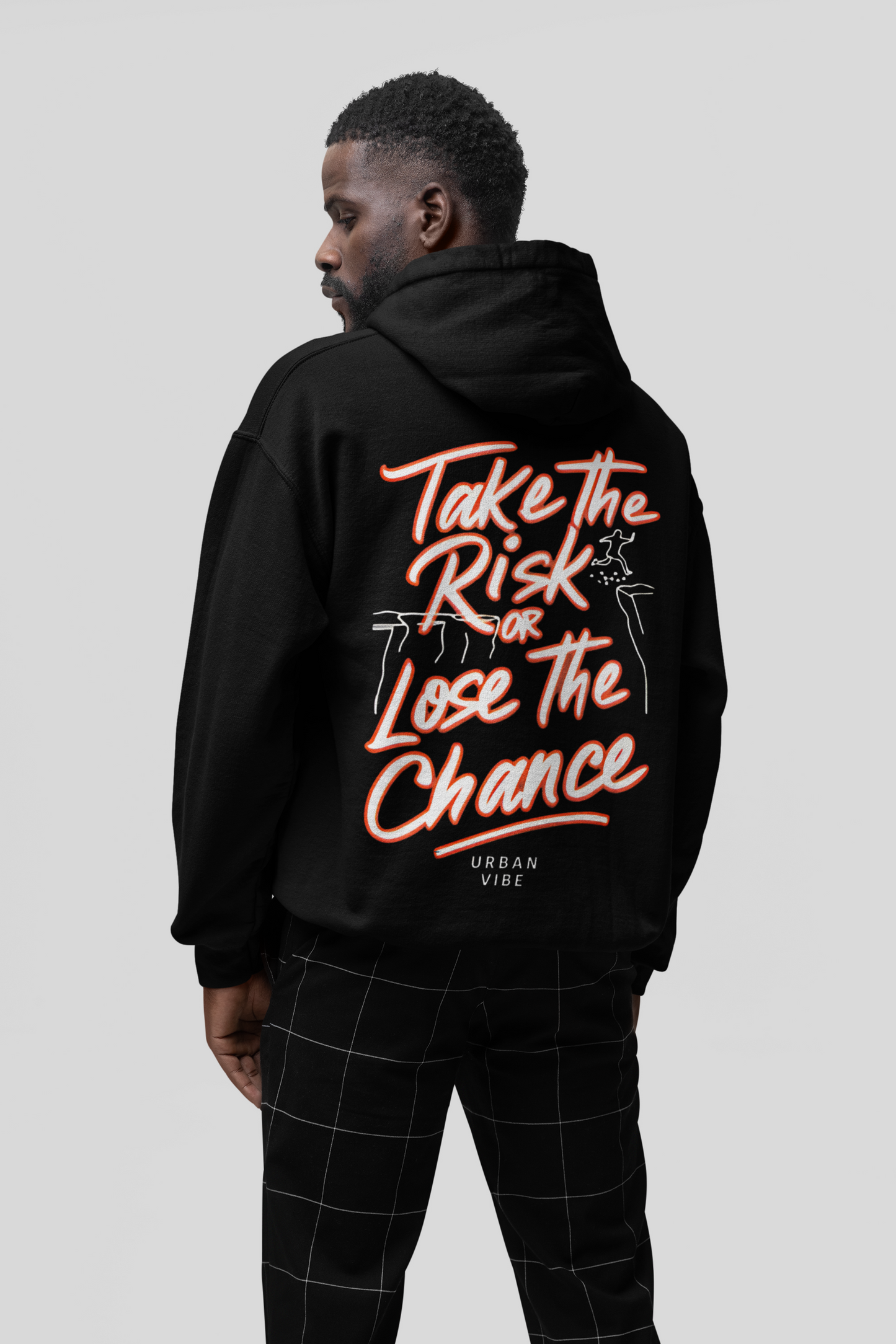 Urban Vibe - Take the Risk or Lose the Chance - Orange - Hoodie