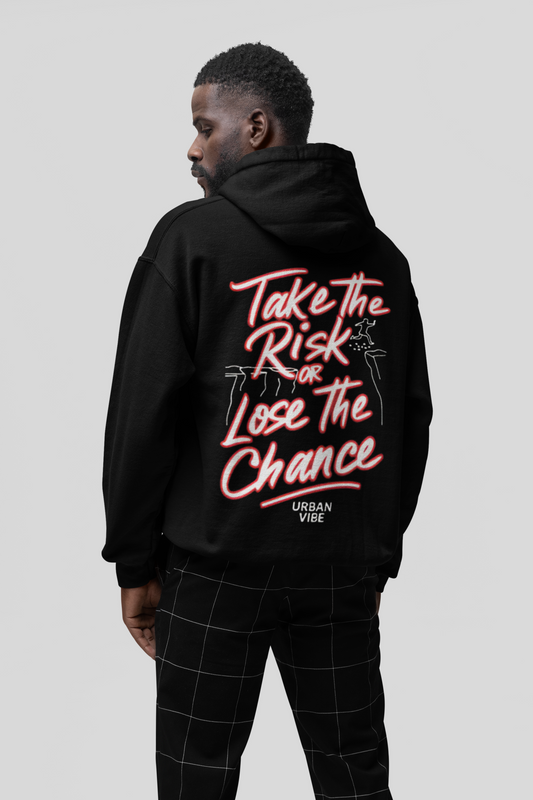 Urban Vibe - Take the Risk or Lose the Chance - Red- Hoodie