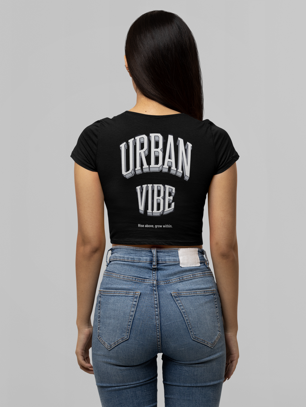 Urban Vibe - RISE ABOVE GROW WITHIN - Crop Top